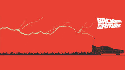 

Akhuratha Wall Poster Back-to-the-Future-movies-time-travel-artwork-minimalism Paper Print(12 inch X 18 inch, Rolled)