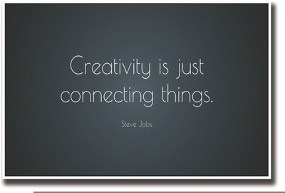 

Akhuratha Wall Poster -creativity-is-just-connecting-things-steve-jobs-bmumczfafgnj Paper Print(18 inch X 12 inch, Rolled)