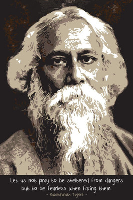 

Aabhaas Wall Poster Rabindranath Tagore Paper Print(12 inch X 18 inch, Rolled)