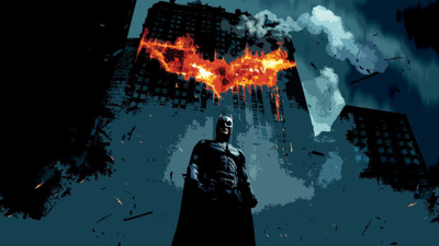 

Aabhaas Wall Poster Batman-Bat-signal-MessenjahMatt Paper Print(12 inch X 18 inch, Rolled)