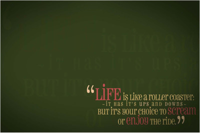 

Akhuratha Wall Poster -life-is-like-a-roller-coaster-athphme-ekxhjtjypc Paper Print(18 inch X 12 inch, Rolled)