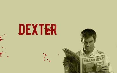 

Akhuratha Wall Poster Dexter-Morgan-TV-sepia-newspapers-blood-stains Paper Print(12 inch X 18 inch, Rolled)