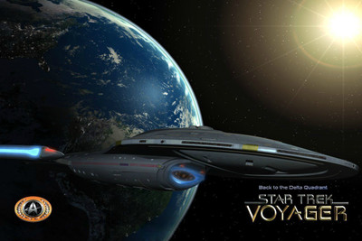 

Aabhaas TV Show Star Trek: Voyager Star Trek Star Trek Voyager HD Wall Poster Paper Print(12 inch X 18 inch, Rolled)