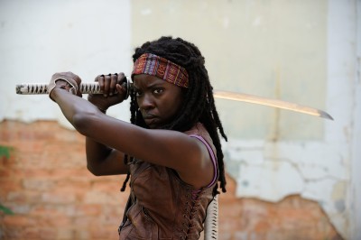 

TV Show The Walking Dead Michonne Danai Gurira Walking Dead Dead Sword HD Wall Poster Paper Print(12 inch X 18 inch, Rolled)