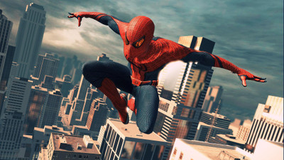 

Akhuratha Wall Poster /the-amazing-spider-man-spiderman-jumping-wallpaper Paper Print(12 inch X 18 inch, Rolled)