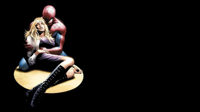 

Aabhaas Wall Poster /spiderman-comics-spider-man-superhero-with-women Paper Print(12 inch X 18 inch, Rolled)