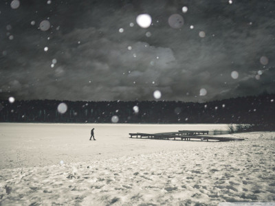 

Akhuratha -lonely-love-love-quotes-winter Wall Poster Paper Print(12 inch X 18 inch, Rolled)