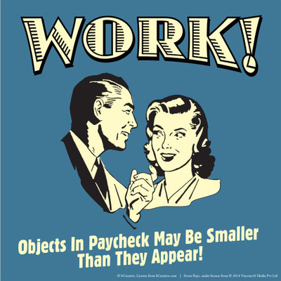 

Akhuratha Wall Poster work-objects-in-paycheck-may-be-er-than-they-appear Paper Print(18 inch X 12 inch, Rolled)