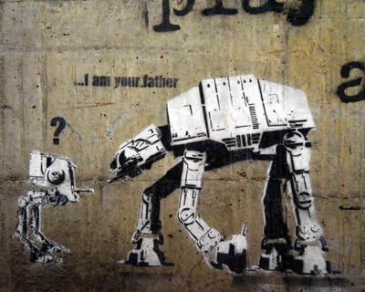 

Akhuratha Wall Poster /-graffiti-humor-Star-Wars Paper Print(12 inch X 12 inch, Rolled)