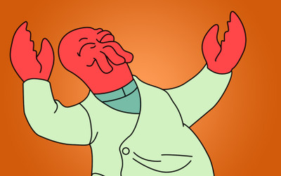 

TV Show Futurama Zoidberg HD Wall Poster Paper Print(12 inch X 18 inch, Rolled)