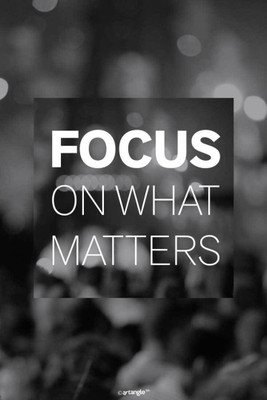 

Akhuratha Wall Poster -focus-on-what-matters-vmdjaekx Paper Print(18 inch X 12 inch, Rolled)