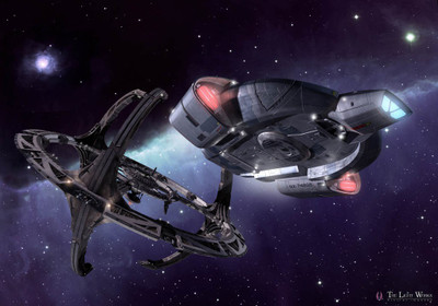 

TV Show Star Trek: Deep Space Nine Terok Nor Deep Space Nine HD Wall Poster Paper Print(12 inch X 18 inch, Rolled)