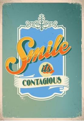 

Akhuratha Wall Poster smile-its-contagious-rfbfppbzgs Paper Print(18 inch X 12 inch, Rolled)