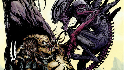 

Akhuratha Wall Poster comics-Alien-movie-Alien-vs.-Predator-Predator-movie Paper Print(12 inch X 18 inch, Rolled)
