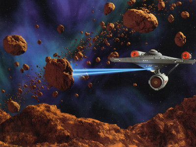 

Aabhaas TV Show Star Trek: The Original Series Star Trek Spaceship HD Wall Poster Paper Print(12 inch X 18 inch, Rolled)