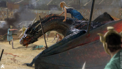 

TV Show Game Of Thrones Daenerys Targaryen Art Dragon HD Wall Poster Paper Print(12 inch X 18 inch, Rolled)