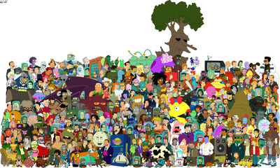

Akhuratha Designs TV Show Futurama Robot Cast Sci Fi HD Wall Poster Paper Print(12 inch X 18 inch, Rolled)