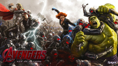 

Akhuratha Wall Poster -concept-art-movies-Avengers-Age-of-Ultron-superhero-battle-Hulk-Thor-Black-Widow-lightning-The-Avengers-Mjolnir-artwork Paper Print(12 inch X 18 inch, Rolled)