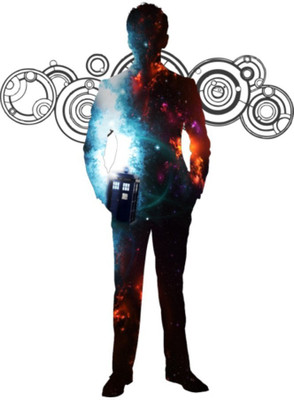 

Aabhaas Wall Poster-Doctor-Who-The-Doctor-TARDIS-David-Tennant-silhouette-Tenth-Doctor Paper Print(12 inch X 18 inch, Rolled)