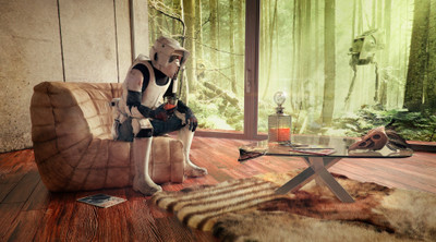 

Akhuratha Wall Poster scout-trooper-Star-Wars-Endor-AT-ST Paper Print(12 inch X 18 inch, Rolled)