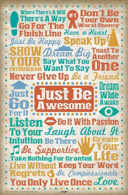 

Akhuratha Wall Poster -just-be-awesome-sv- Paper Print(18 inch X 12 inch, Rolled)