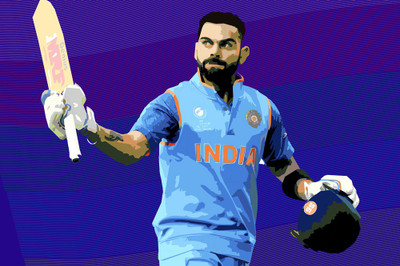 

Kohli painting | Wall Art Poster Paper Print(12 inch X 18 inch, Rolled)