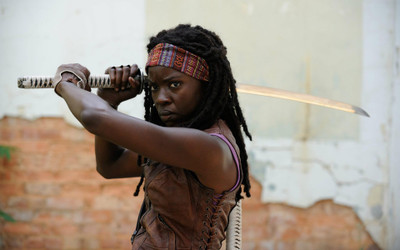 

TV Show The Walking Dead Danai Gurira Michonne HD Wall Poster Paper Print(12 inch X 18 inch, Rolled)