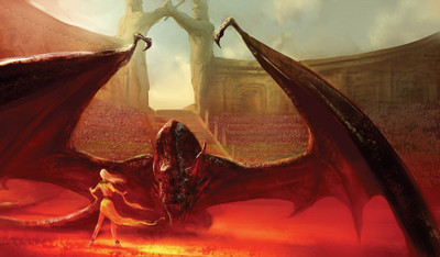 

Aabhaas Wall Poster-Game-of-Thrones-dragon Paper Print(12 inch X 18 inch, Rolled)