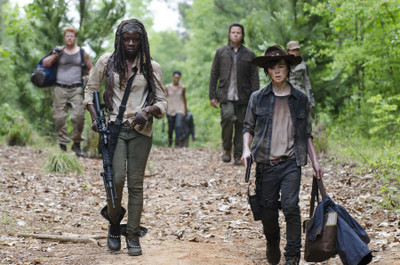 

TV Show The Walking Dead Danai Gurira Michonne Chandler Riggs Carl Grimes HD Wall Poster Paper Print(12 inch X 18 inch, Rolled)