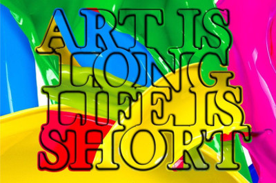 

Akhuratha Wall Poster art-is-long-life-is-short-motivational-quote-x-crdp-zeetzrh Paper Print(18 inch X 12 inch, Rolled)