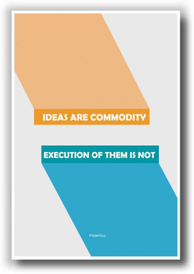 

Wall Poster Ideas are Commodity Motivational Paper Print(12 inch X 18 inch, Rolled)