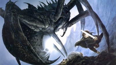 

Akhuratha Wall Poster J.-R.-R.-Tolkien-The-Lord-of-the-Rings-Shelob-Samwise-Gamgee Paper Print(12 inch X 18 inch, Rolled)