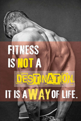 

Akhuratha Wall Poster -quotes-decorative-gym-inspirational Paper Print(18 inch X 12 inch, Rolled)