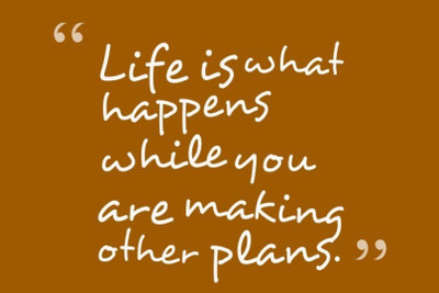 

Akhuratha Wall Poster -life-is-what-happens-djfsvxp Paper Print(18 inch X 12 inch, Rolled)