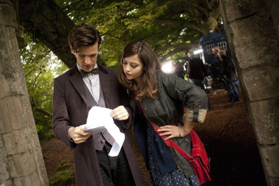 

TV Show Doctor Who Jenna Coleman Matt Smith HD Wall Poster Paper Print(12 inch X 18 inch, Rolled)