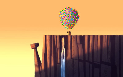 

Aabhaas Wall Poster-balloons-artwork-Up-movie Paper Print(12 inch X 18 inch, Rolled)