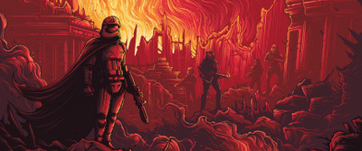 

Aabhaas Wall Poster stormtrooper-Star-Wars-burning Paper Print(12 inch X 18 inch, Rolled)