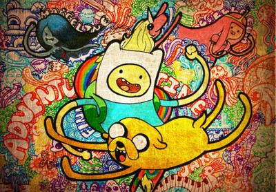 

TV Show Adventure Time Finn And Jake Jake The Dog Finn The Human HD Wall Poster Paper Print(12 inch X 18 inch, Rolled)