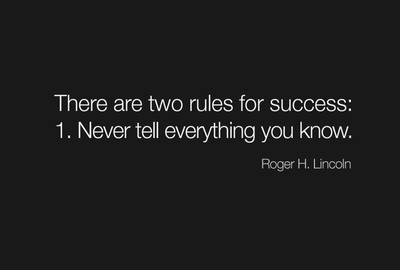 

Akhuratha Wall Poster -the-rules-fir-success-roger-lincoln-quote-frgnuhthv Paper Print(18 inch X 12 inch, Rolled)
