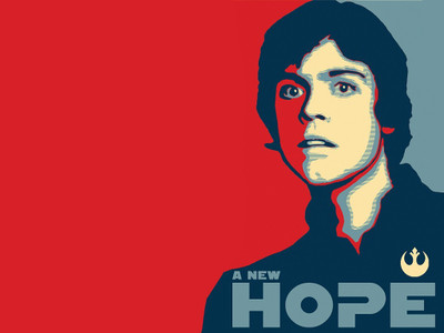 

Aabhaas Wall Poster /-Star-Wars-Hope-posters-Luke-Skywalker Paper Print(12 inch X 18 inch, Rolled)