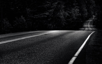 

Akhuratha adesktop-s-road-white-black- Wall Poster Paper Print(12 inch X 18 inch, Rolled)