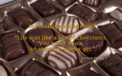 

Akhuratha aquote-quotes-chocolate Wall Poster Paper Print(12 inch X 18 inch, Rolled)