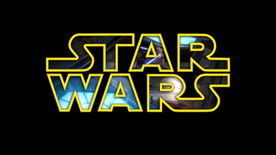 

Aabhaas Wall Poster /-Star-Wars-typography-black-background Paper Print(12 inch X 18 inch, Rolled)