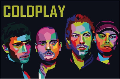 

Akhuratha Coldplay Fine Quality Wall Poster Paper Print(12 inch X 18 inch, Rolled)