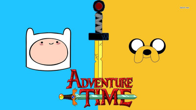 

Akhuratha Designs TV Show Adventure Time Jake The Dog Finn The Human HD Wall Poster Paper Print(12 inch X 18 inch, Rolled)