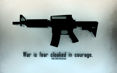 

Akhuratha -black-fearful-guns-quotes-war Wall Poster Paper Print(12 inch X 18 inch, Rolled)