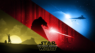 

Aabhaas Wall Poster /-Star-Wars-Episode-VII---The-Force-Awakens-fan-art Paper Print(12 inch X 18 inch, Rolled)
