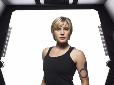 

Akhuratha Designs TV Show Battlestar Galactica (2003) Starbuck Kara Thrace HD Wall Poster Paper Print(12 inch X 18 inch, Rolled)