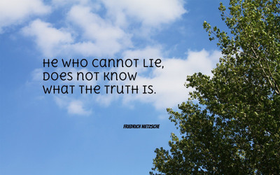 

Akhuratha a-quote-quotes-truth-lie Wall Poster Paper Print(12 inch X 18 inch, Rolled)