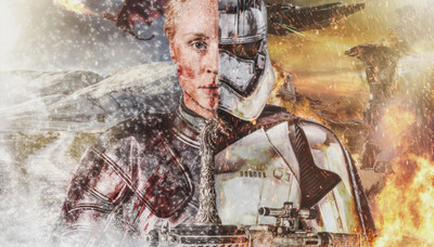 

Akhuratha Wall Poster-Captain-Phasma-Game-of-Thrones-dragon-Star-Wars-The-Force-Awakens-artwork-Star-Wars Paper Print(12 inch X 18 inch, Rolled)